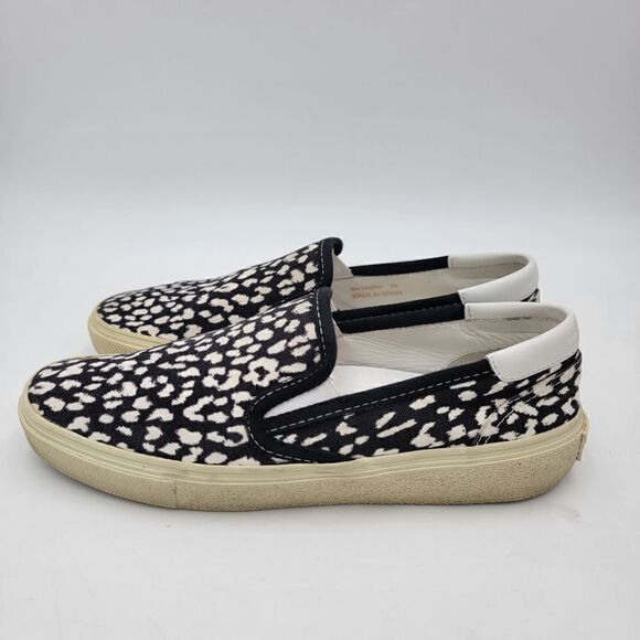 YSL Saint Laurent Baby Cat Textile & Lamb Skin Skate Flat Sneaker EUR 39 US 8 - Picture 1 of 15